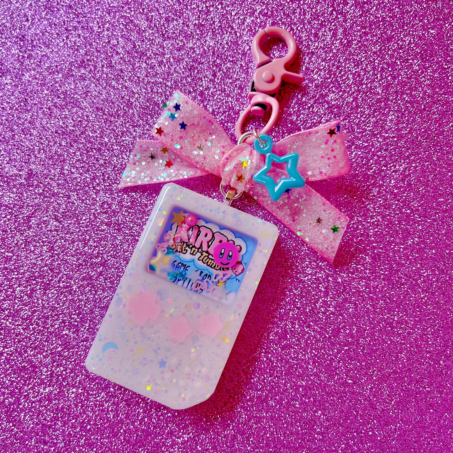 Kirb Game Shaker Charm